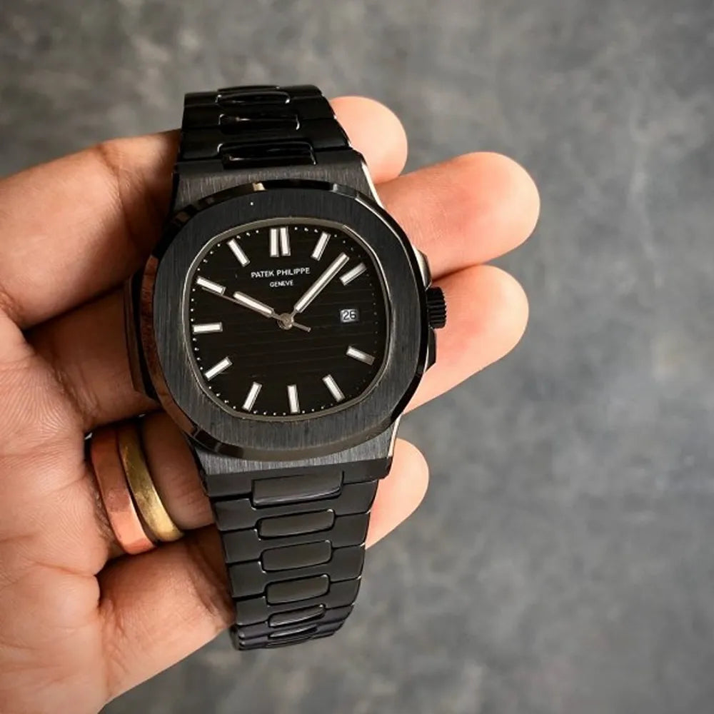 Patek Stainless Steel Black