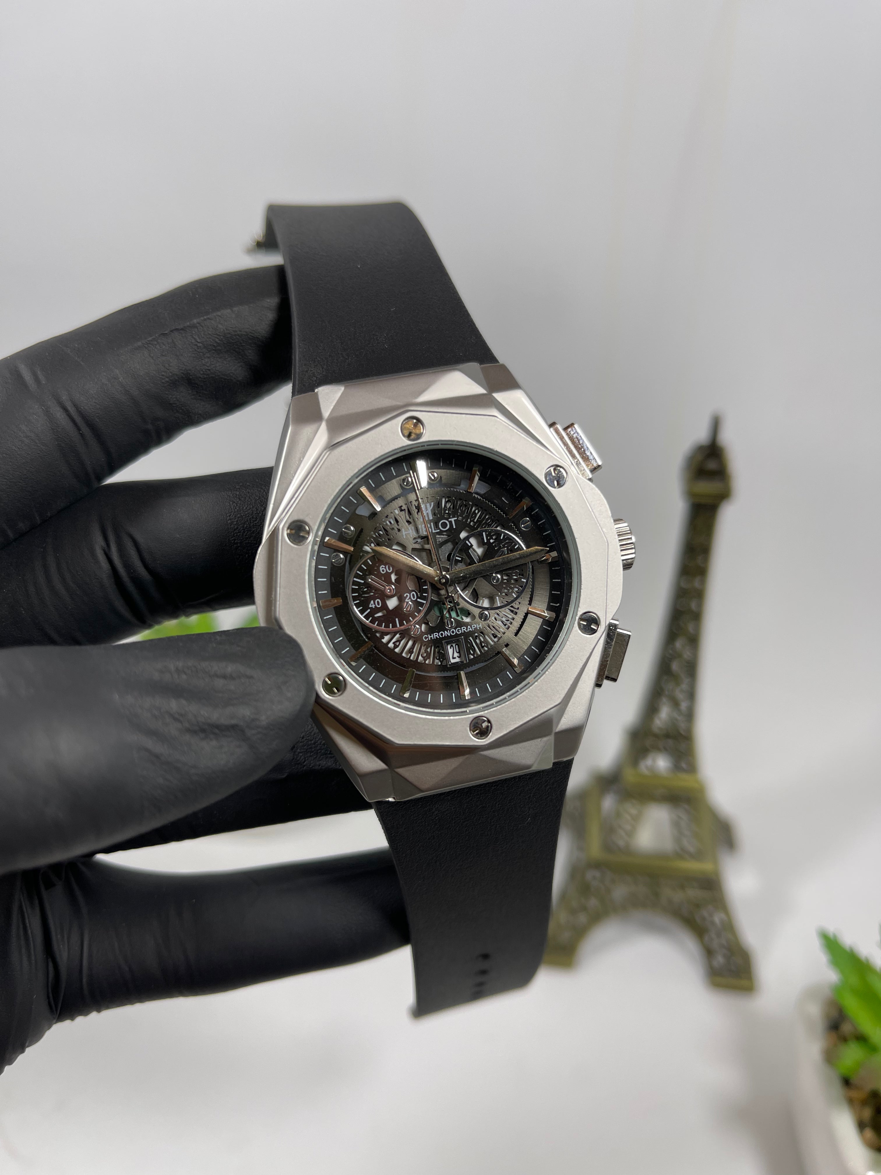 Hublot Silver Skelton Dial