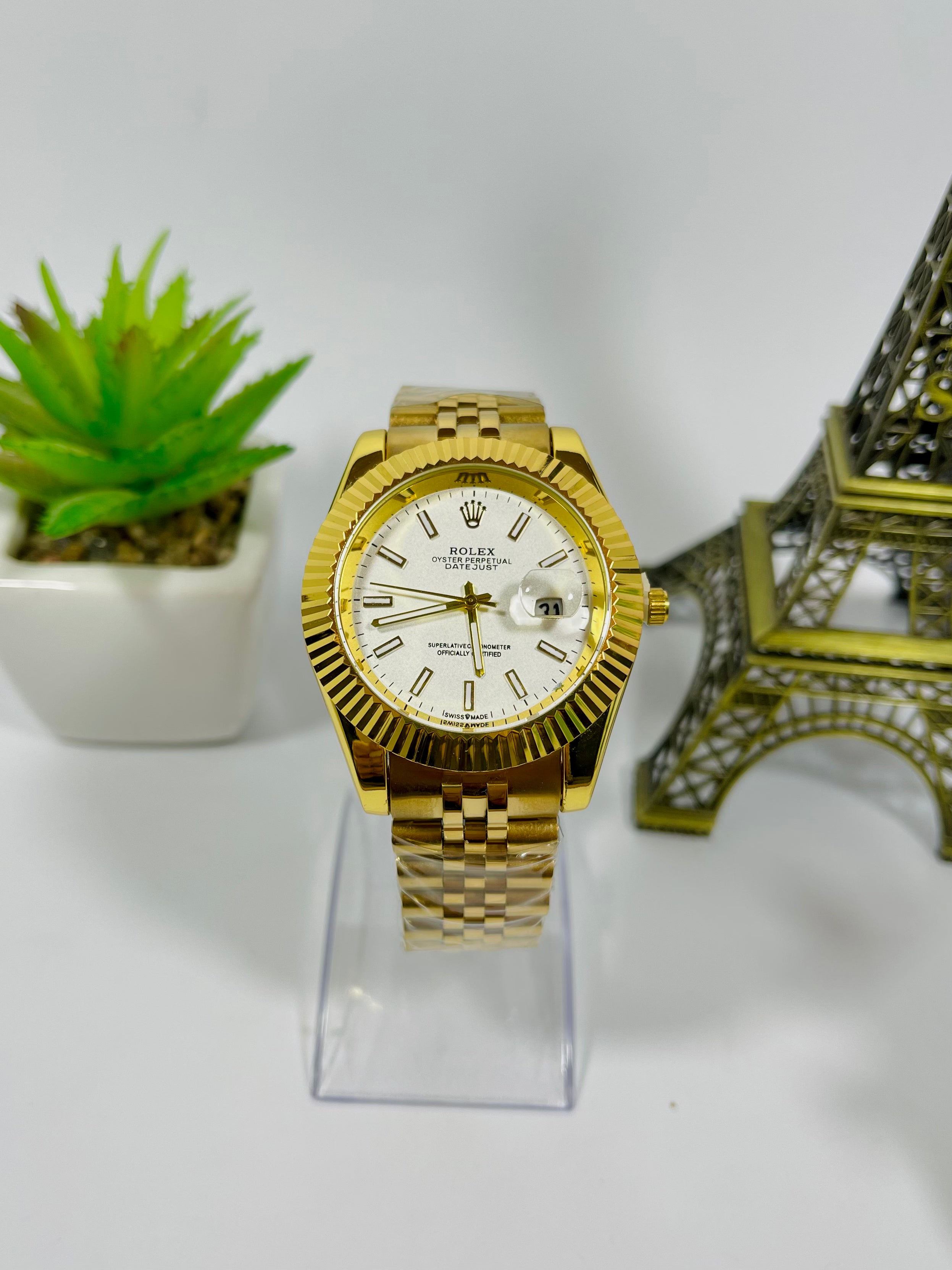 Rolex Luxury Date just White