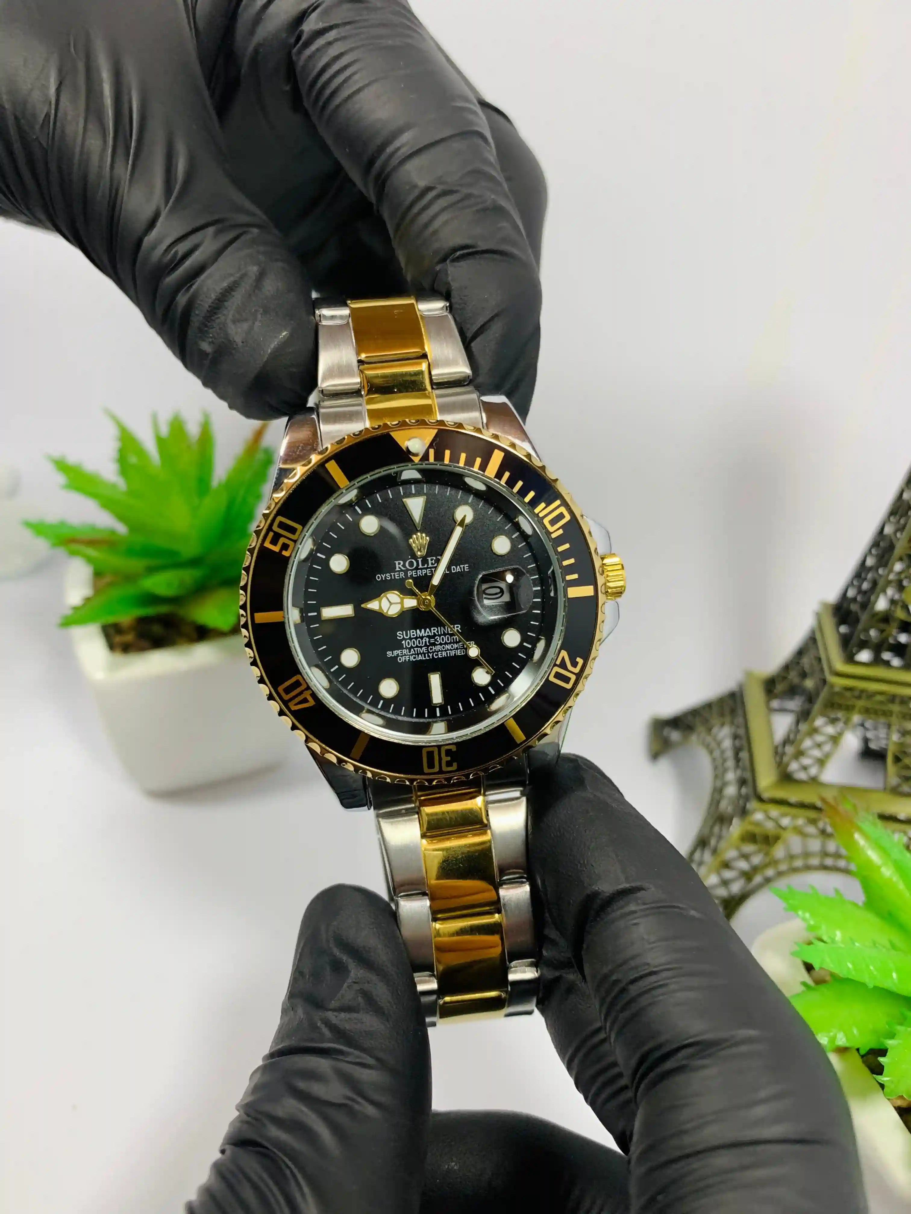 Rolex Golden Black Rotating Dial