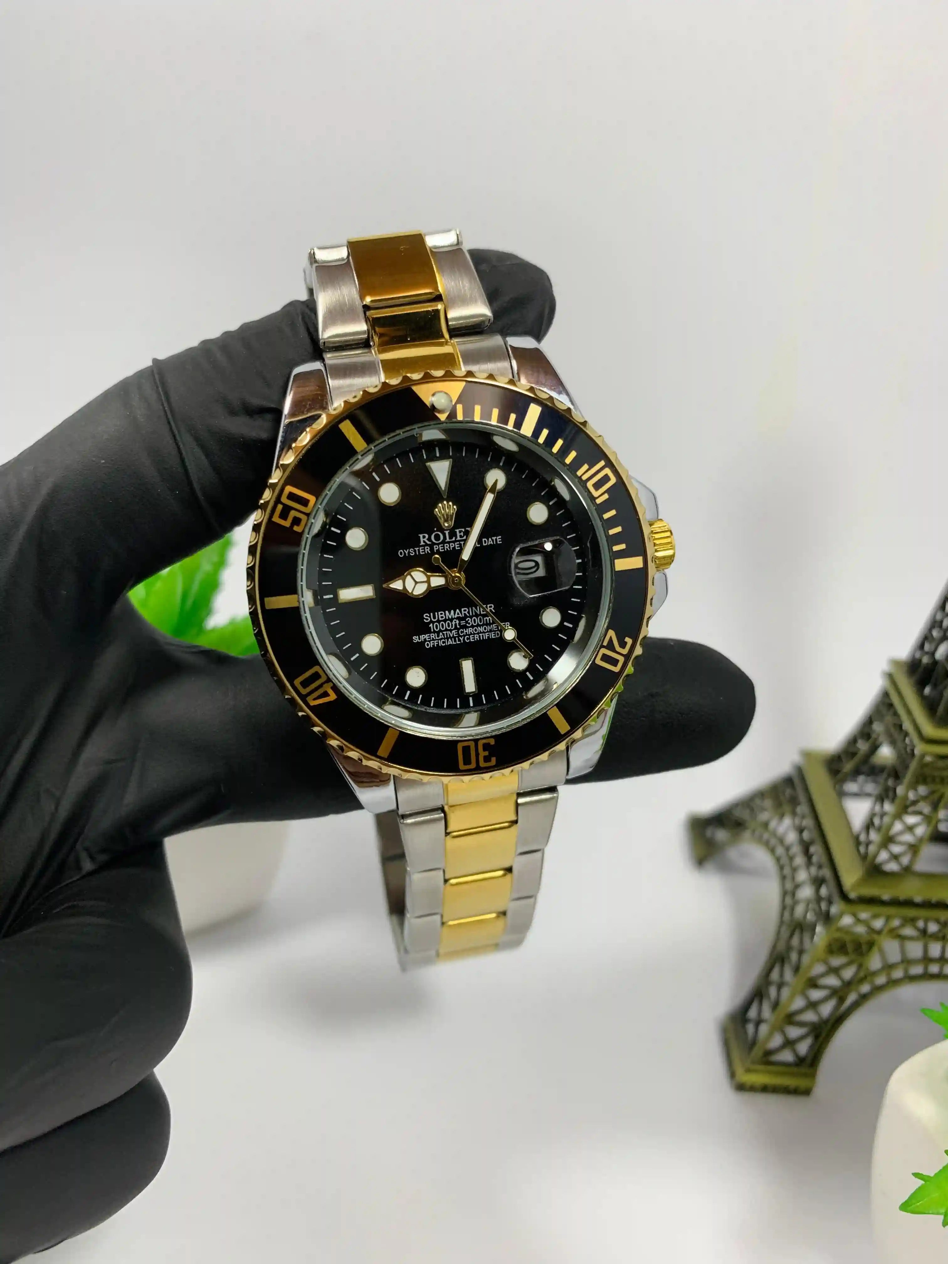 Rolex Golden Black Rotating Dial