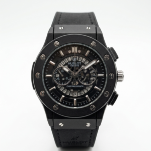 Hublot Classic Chronograph black skeleton dial
