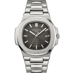 Patek Phillipe Geneve silver chain black dial