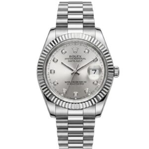 Rolex Datejust oyester perpetual silver chain silver dial